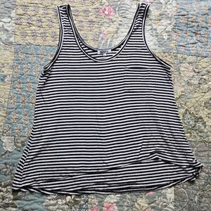 MATE the Label Striped Hi Lo Swing Tank Top Women’s Size M/L